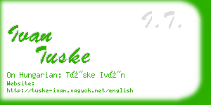 ivan tuske business card